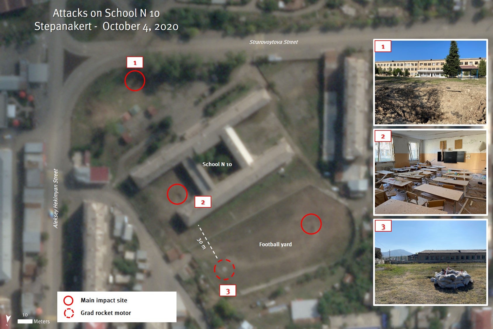 Satellite image recorded on October 8, 2020 