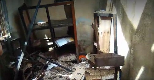 Damage to a school office