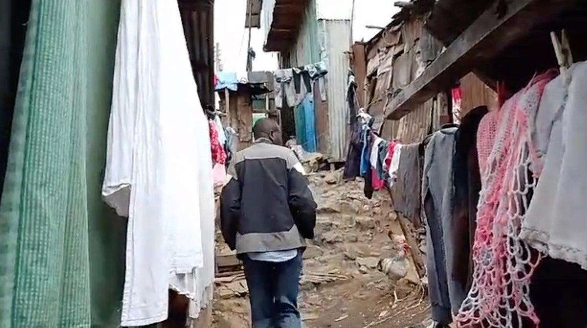Alfredo Akeyo at his home in Mathare, Kenya, August 31, 2023. 