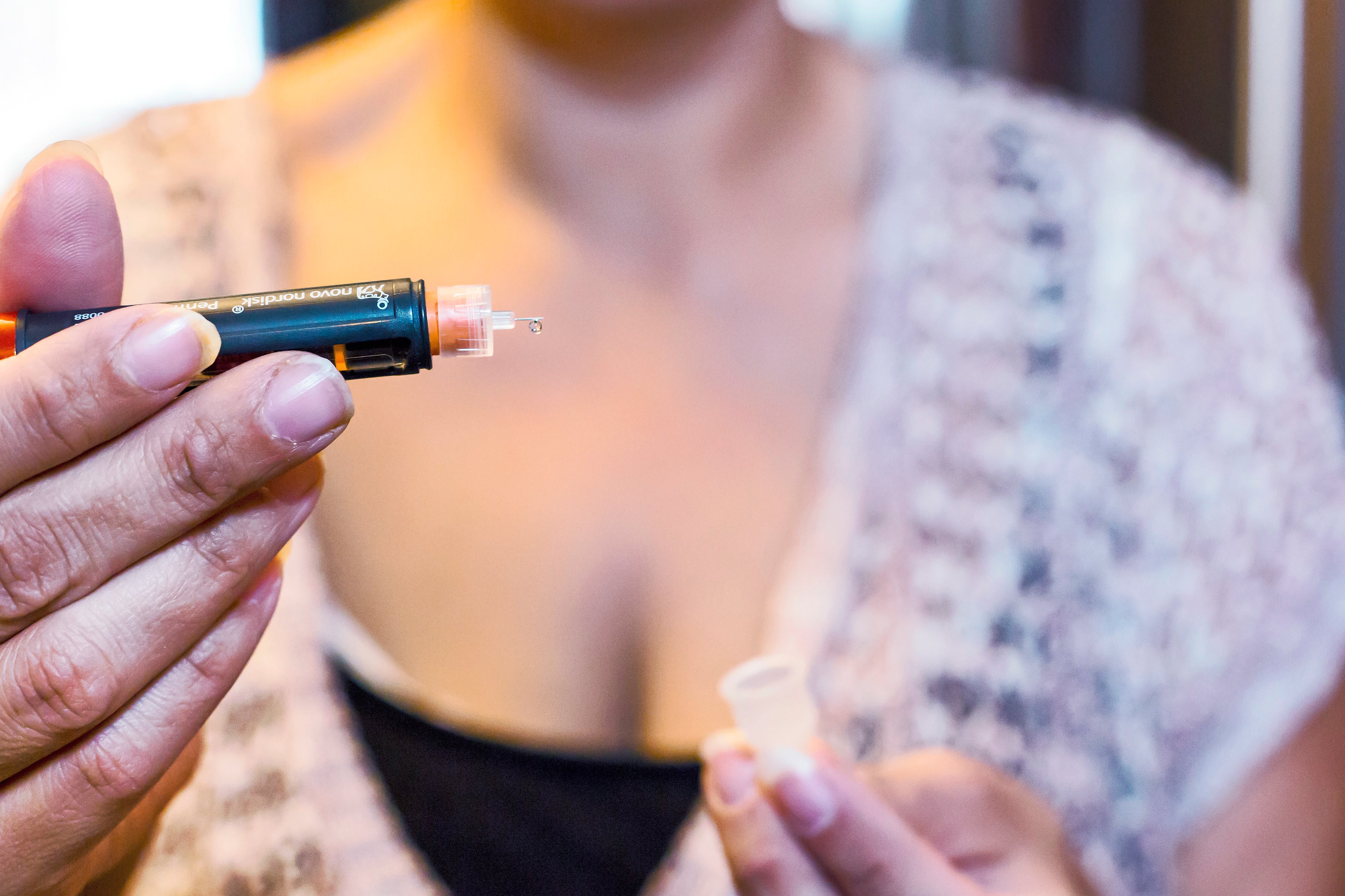  Insulin injection for type 1 diabetes. 