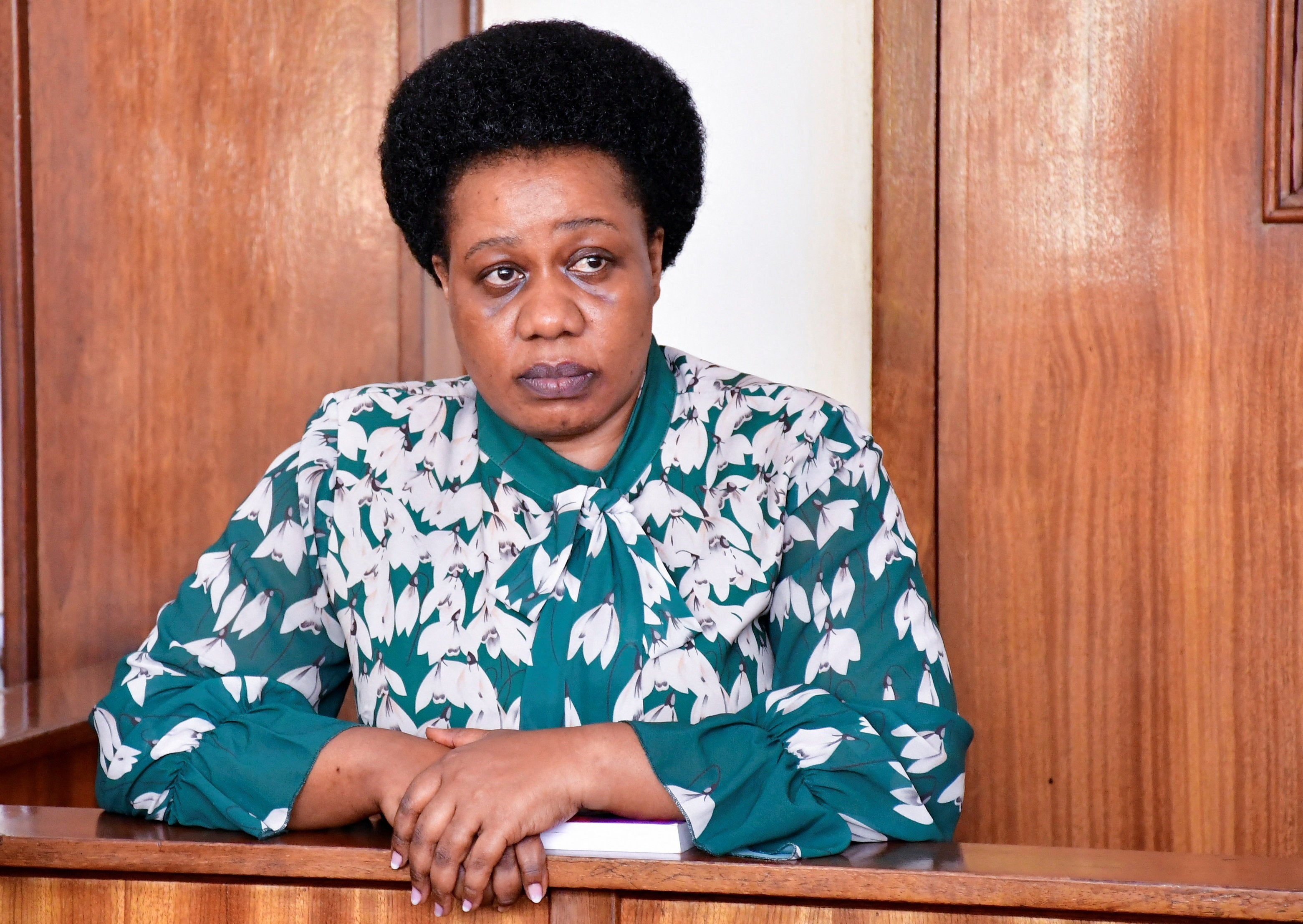 Ugandan human rights activist and executive director of the Centre for Constitutional Governance (CCG), Sarah Bireete, stands in the dock at the Chief Magistrates’ court in Kampala, Uganda, January 2, 2026.