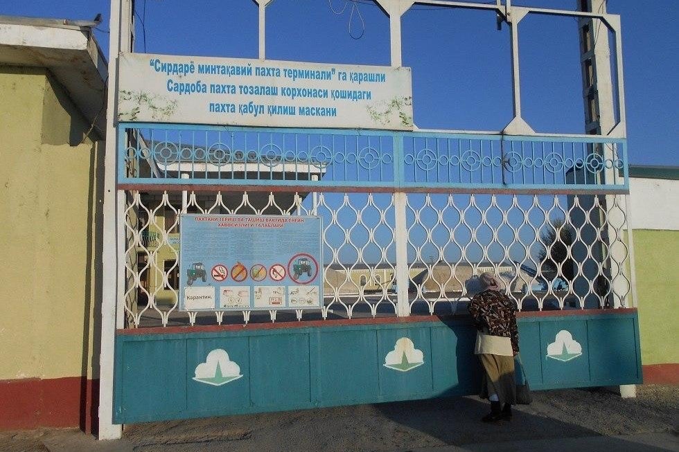 entrance to a cotton ginnery