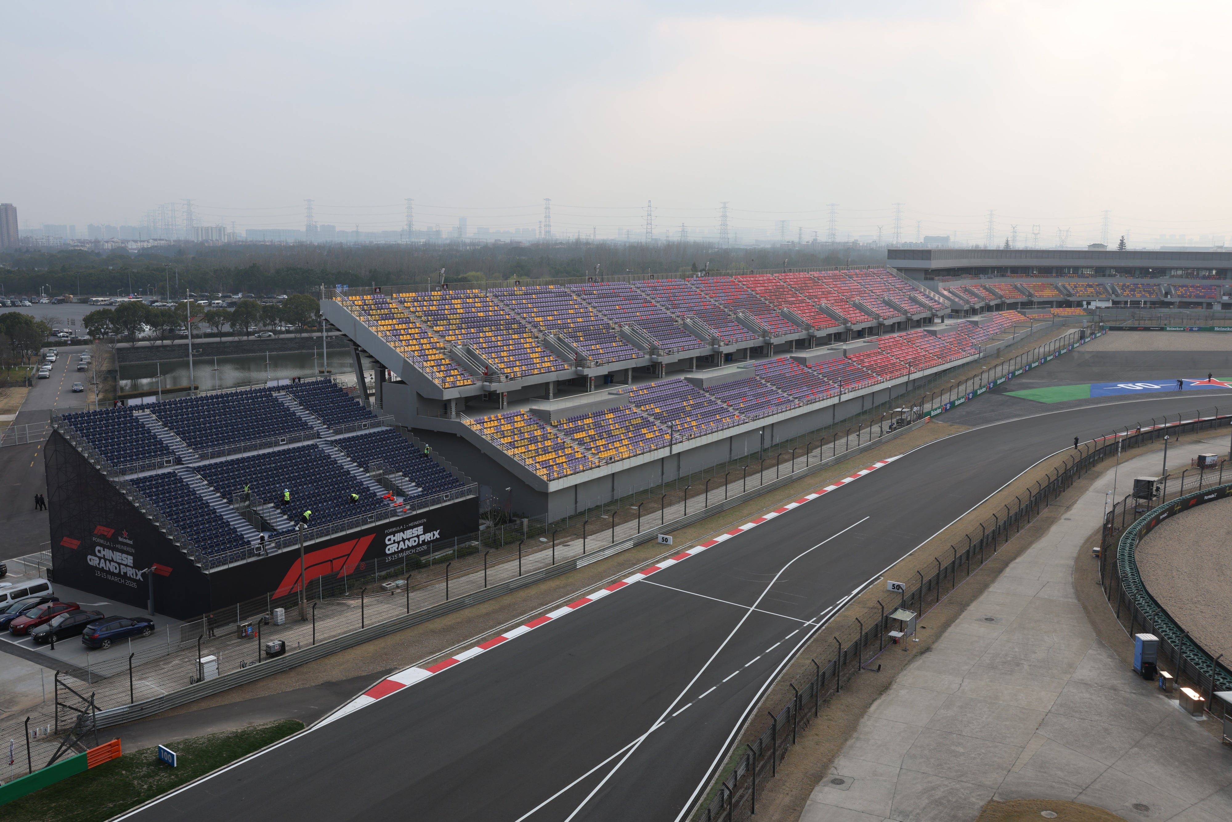 An airview of the circuit in Shanghai
