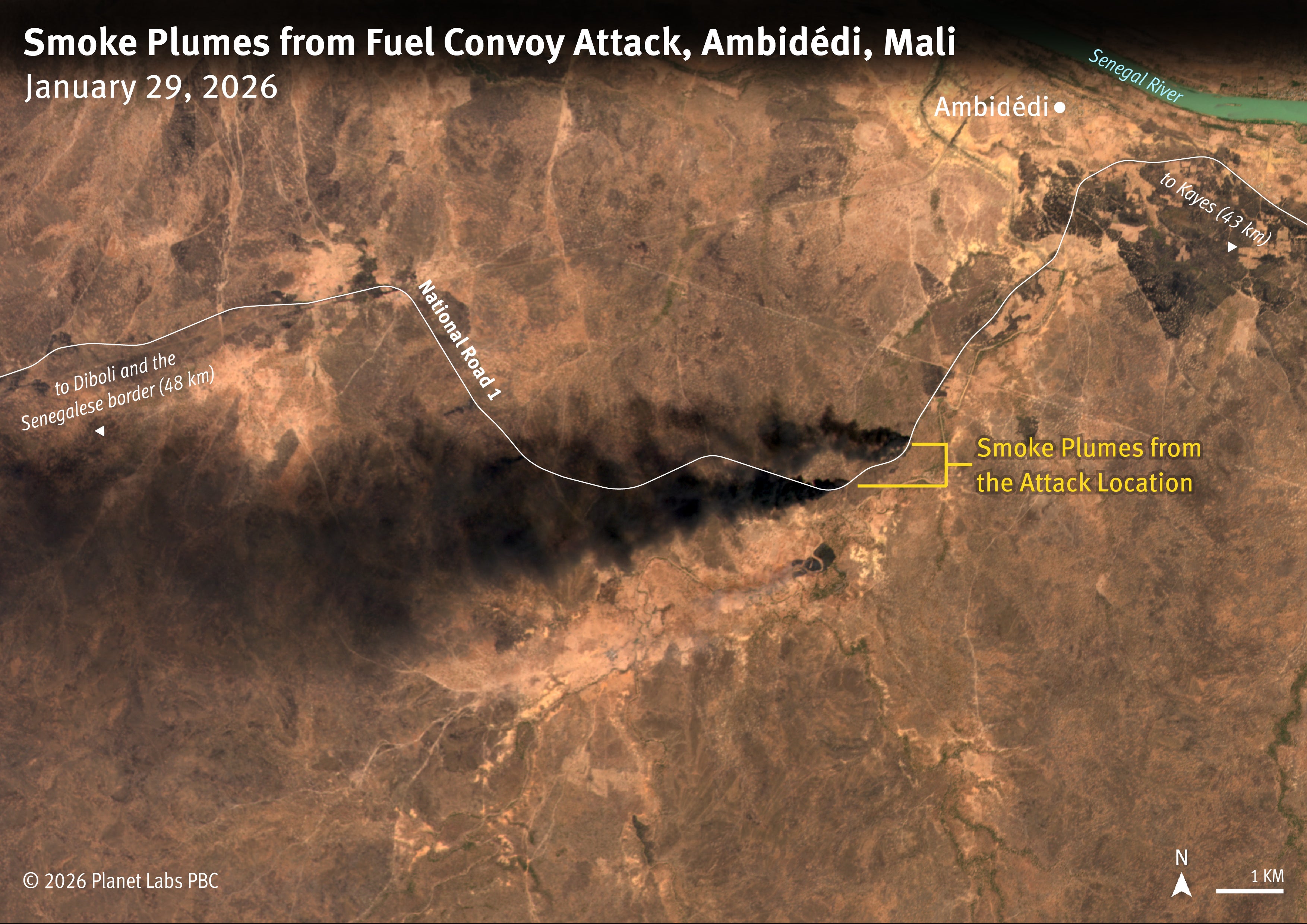 Annotated satellite image 