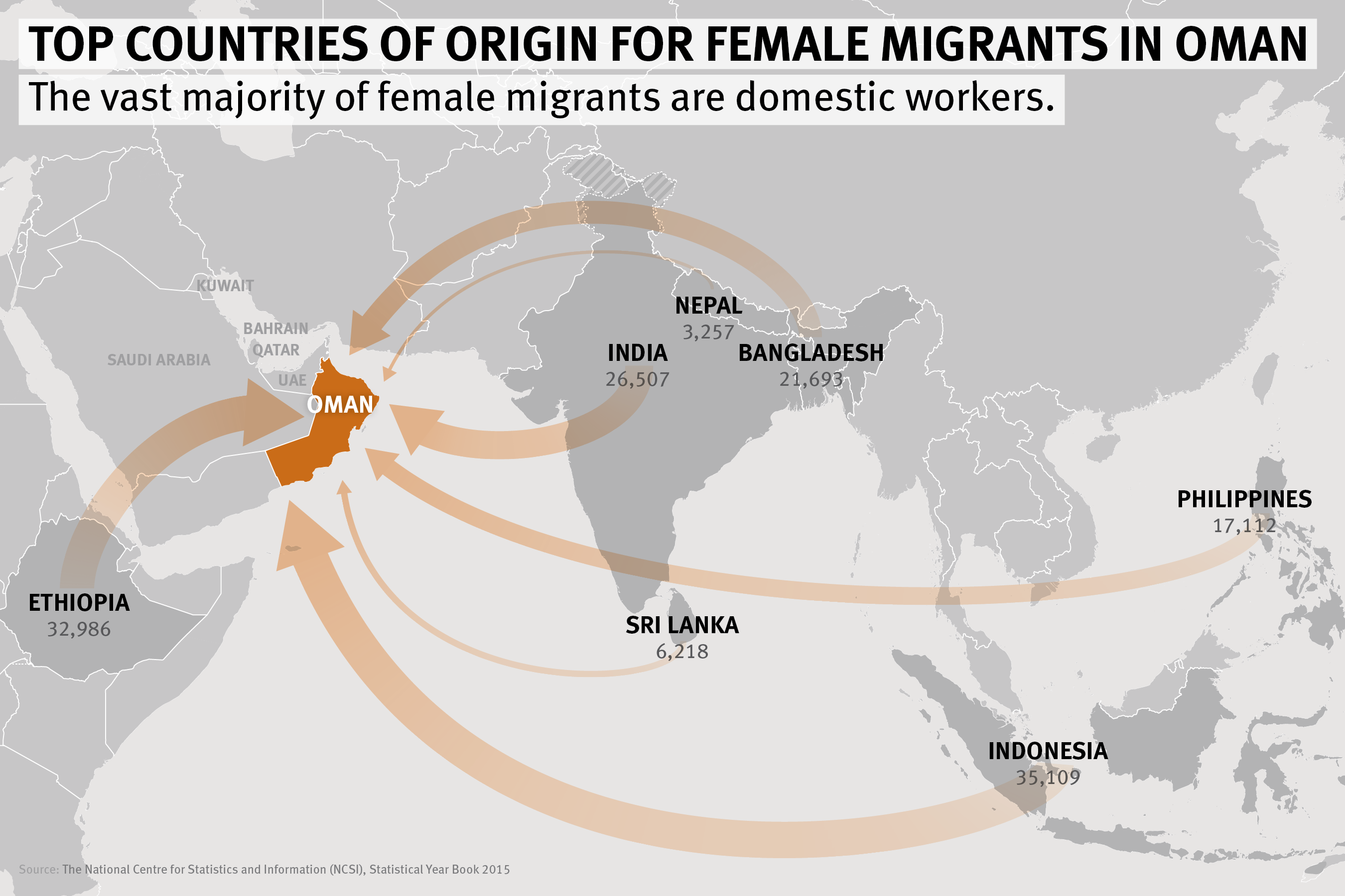 Map of Oman and the Gulf 