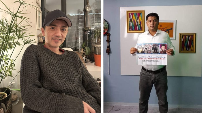 Left: Mirkamil Turghun. and Right: Abdurahman Tohti.