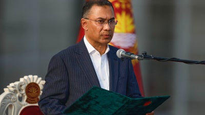 Tarique Rahman takes the oath of office