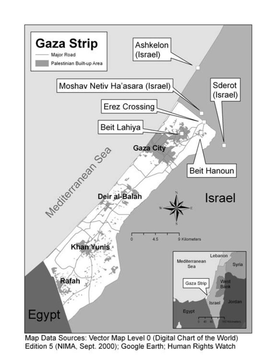 Map of Gaza