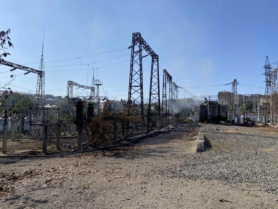 Artsakh Energo’s electrical substation