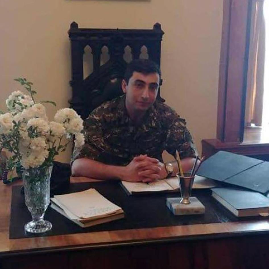 Armenian military doctor Sasha Rustamyan, 26, killed in an attack on an ambulance during the six-week armed conflict in Nagorno-Karabakh in 2020.  Used with permission from the Rustamyan family.