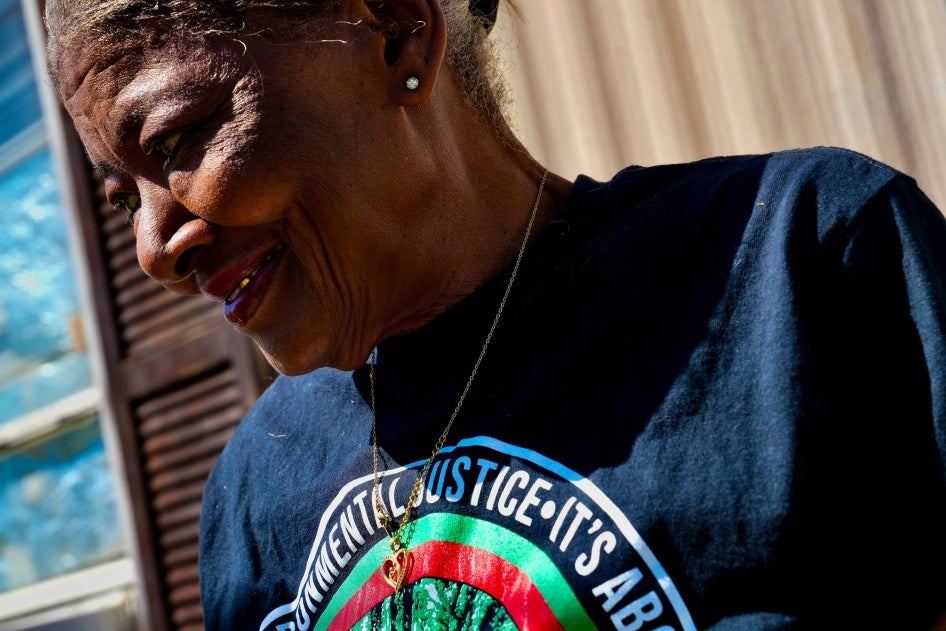 Janice Ferchaud, a breast cancer survivor, at her home