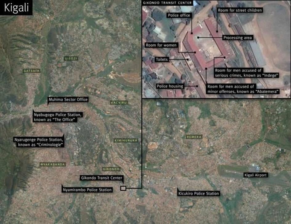 Satellite image of Gikondo Transit Center Kigali
