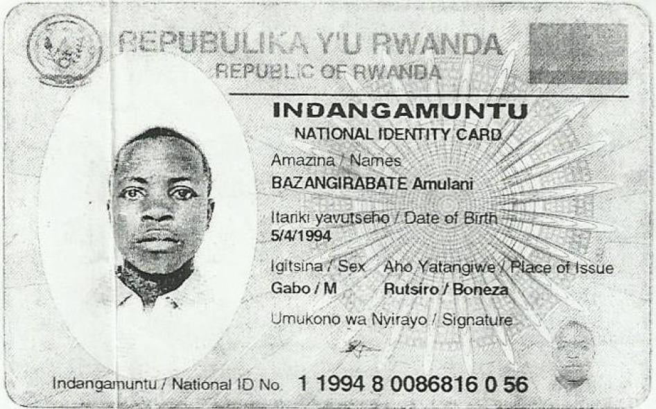 Amulani Bazangirabate a été execute fin décembre 2016.