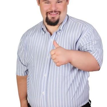 Bryan Russell holds his thumb up.