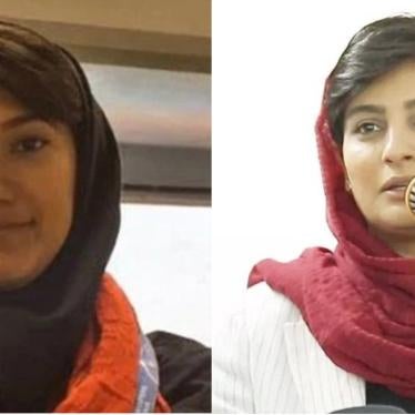 Niloofar Hamedi (left) and Elaheh Mohammadi (right). 