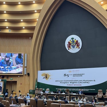Session of the African Commission for Human and Peoples’ Rights in Banjul, The Gambia, during Egypt’s review in October 2025.