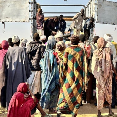 Displaced families from El-Fasher 