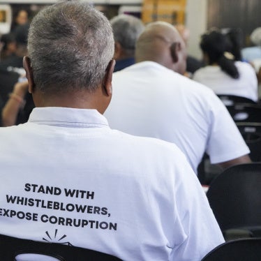 Supporters attend the International Anti-Corruption Day Commemoration in Durban, South Africa, December 8, 2024.