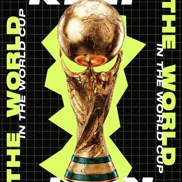 Visual where the world globe is being removed from the cup