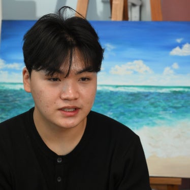 Kim Geum Sung at home in Seoul, South Korea, talking about his mother, who is detained in China.