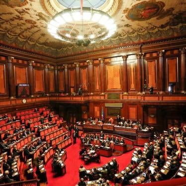 Newly appointed Italian Prime Minister Paolo Gentiloni speaks before a confidence vote at the Senate in Rome, Italy December 14, 2016. 