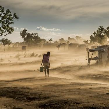 A young woman in zone 2 of the sprawling Bidibidi settlement in the West Nile region of Uganda, May 3, 2017. 