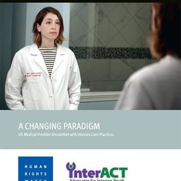 Cover for Intersex Report