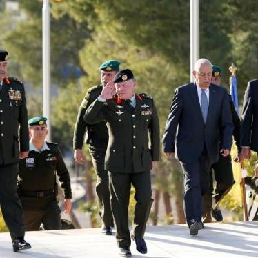 Jordan's King Abdullah arrives for the ceremony of reopening the Martyrs' Memorial and Museum in Amman, Jordan, on December 12, 2016. 